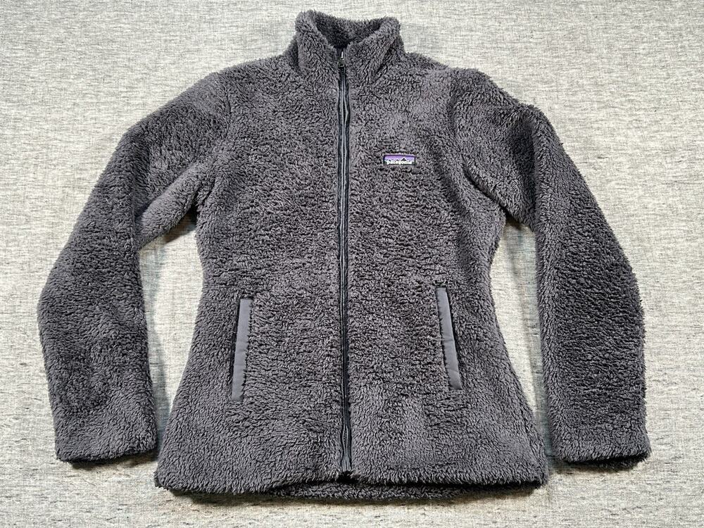 Patagonia Los Gatos Fleece Jacket Womens Medium Smolder Blue High Pile Full Zip